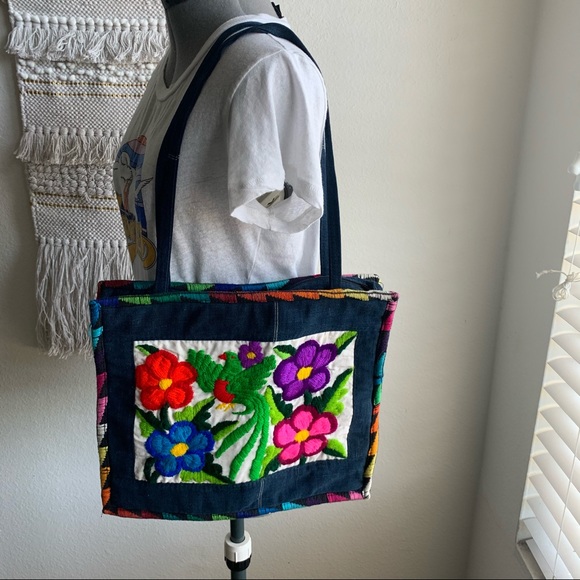 Vintage Guatemalan Tote Bag - Picture 1 of 6